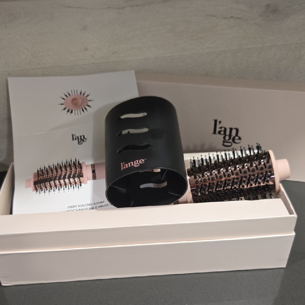 Lange High Volume Round Brush Set in Blush Pink and Black NEVER USED